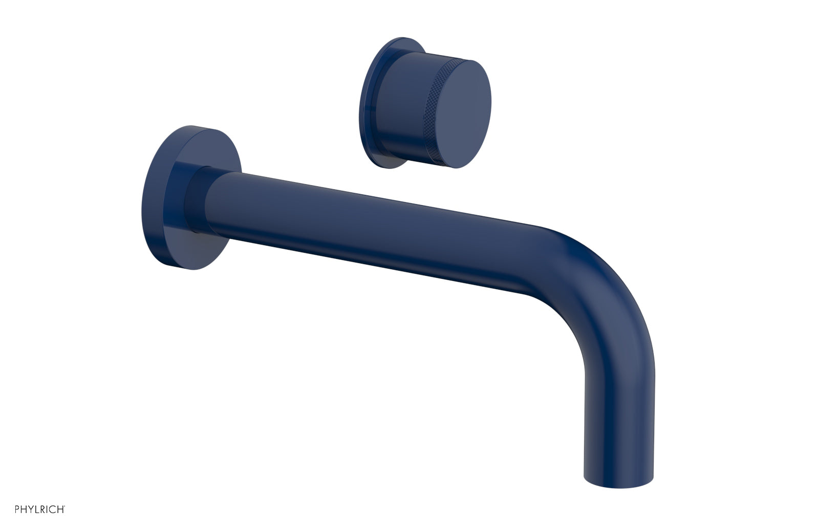 Phylrich Basic II Single Handle Wall Lavatory Set - Knurled Handle