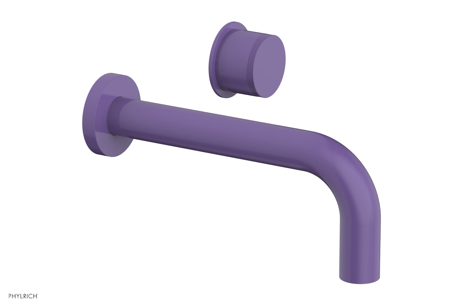 Phylrich Basic II Single Handle Wall Lavatory Set - Knurled Handle