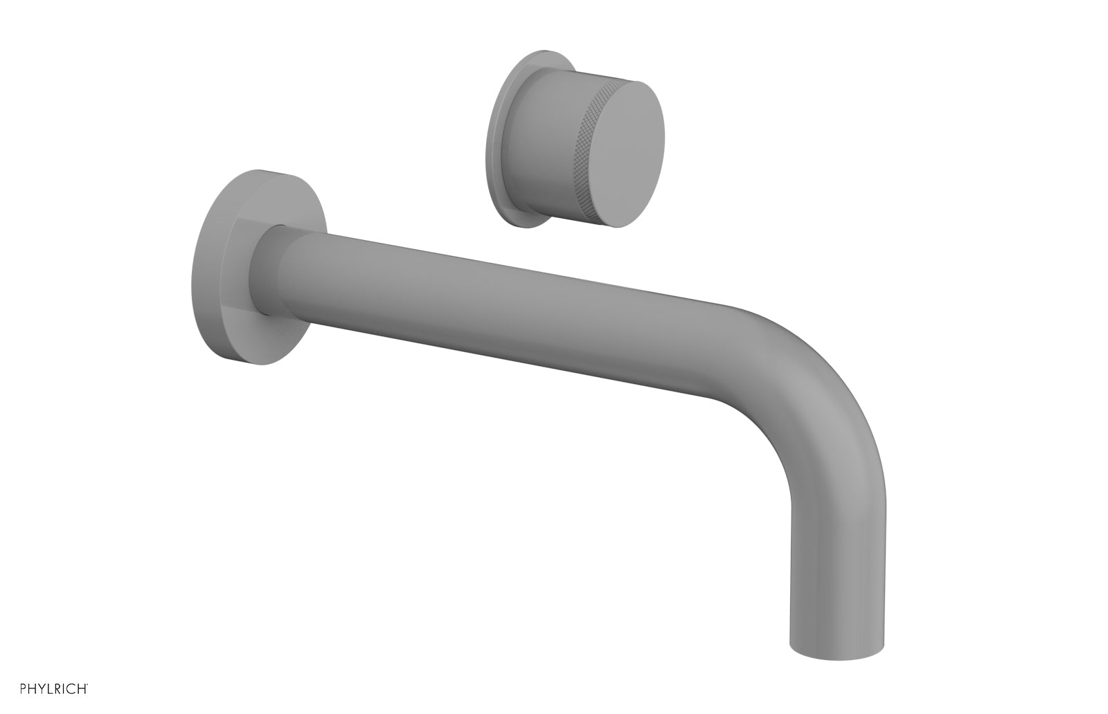 Phylrich Basic II Single Handle Wall Lavatory Set - Knurled Handle