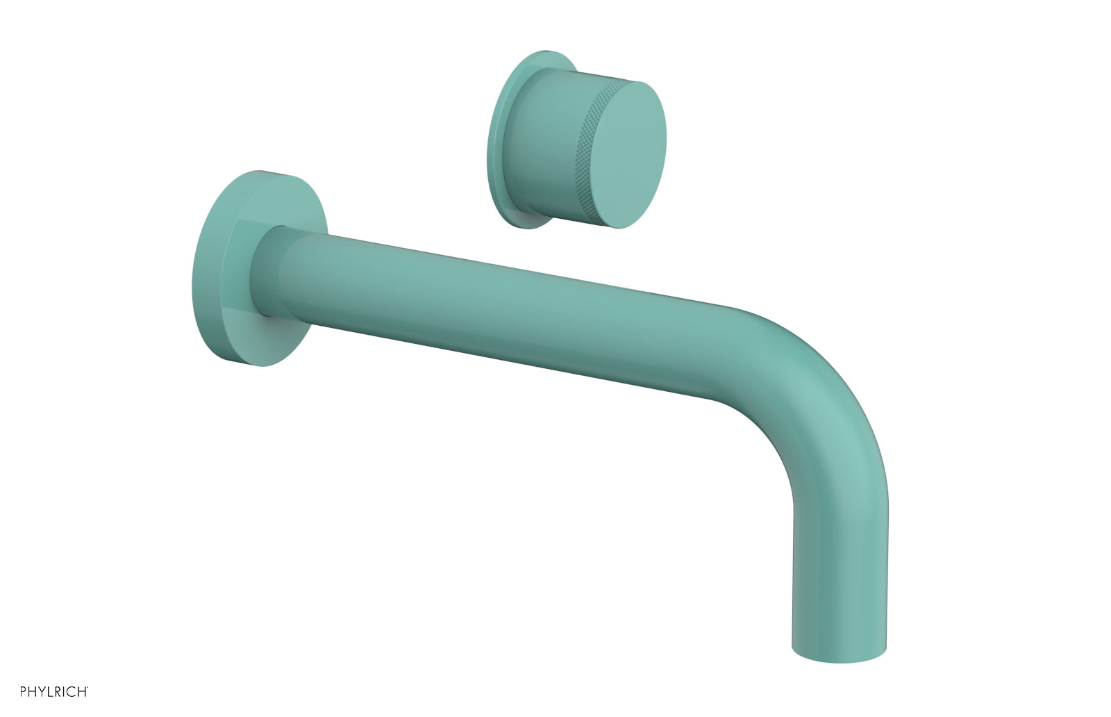 Phylrich Basic II Single Handle Wall Lavatory Set - Knurled Handle