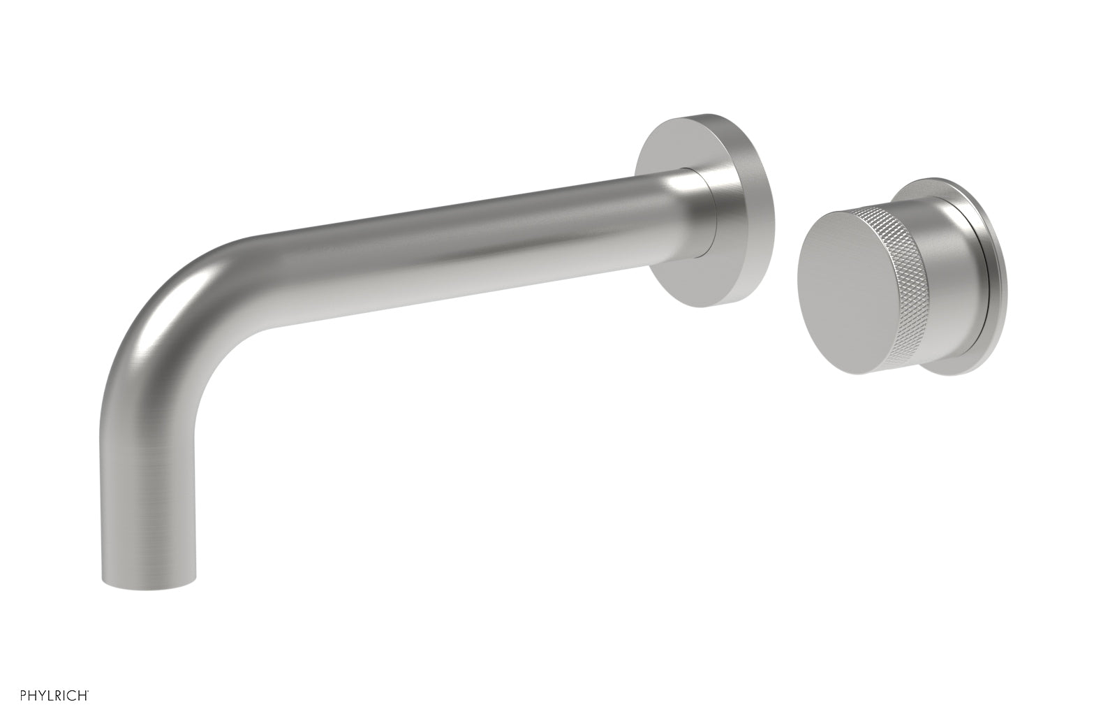 Phylrich Basic II Single Handle Wall Lavatory Set - Knurled Handle