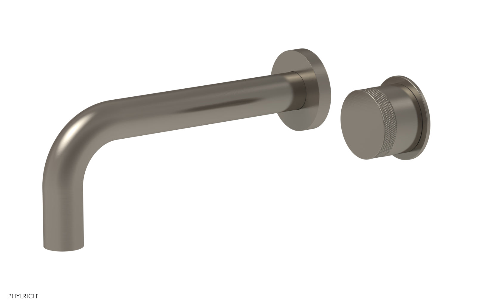 Phylrich Basic II Single Handle Wall Lavatory Set - Knurled Handle