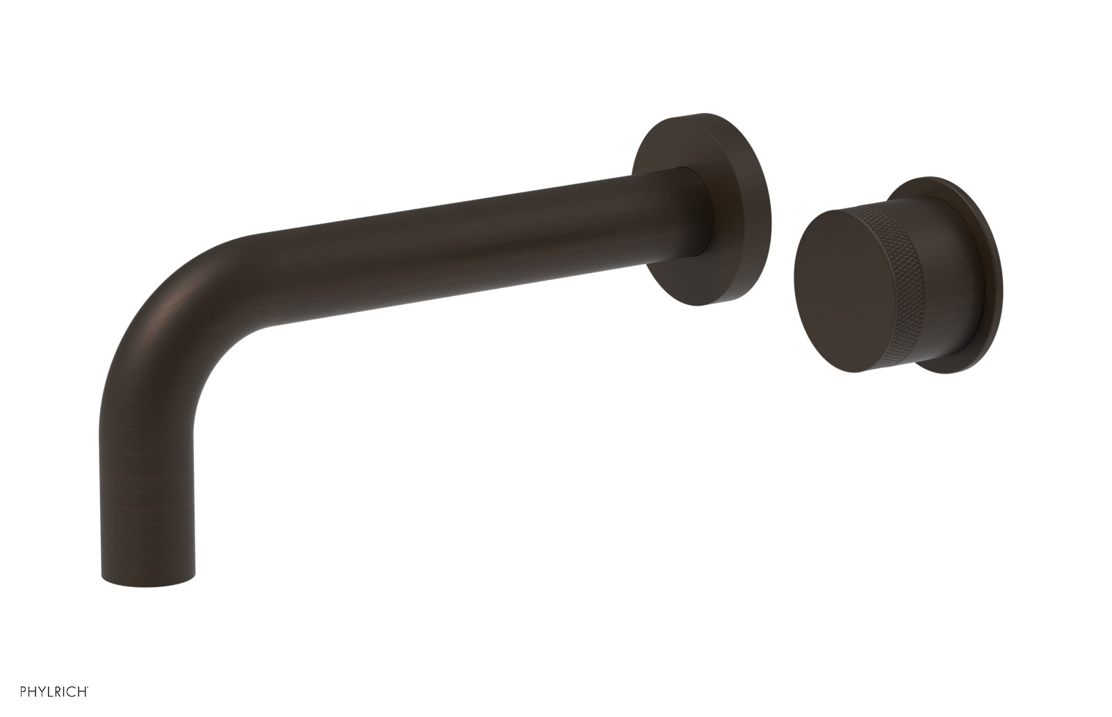 Phylrich Basic II Single Handle Wall Lavatory Set - Knurled Handle