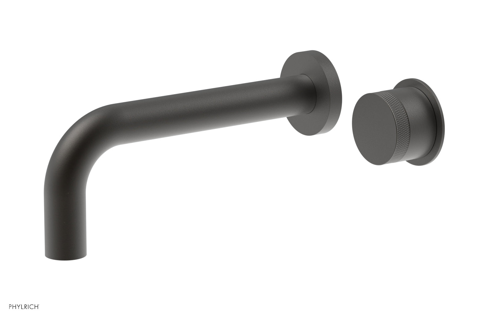 Phylrich Basic II Single Handle Wall Lavatory Set - Knurled Handle