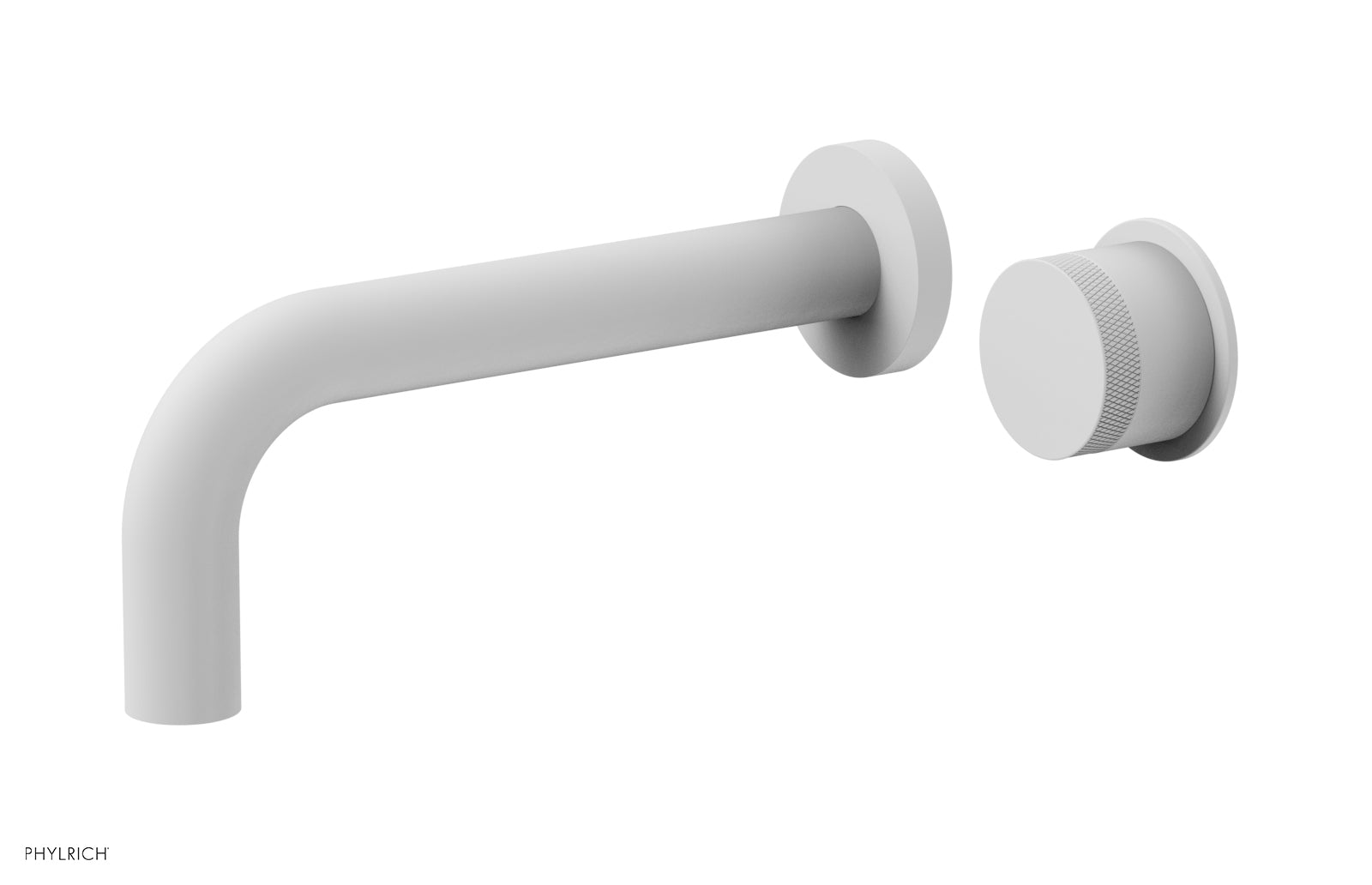 Phylrich Basic II Single Handle Wall Lavatory Set - Knurled Handle