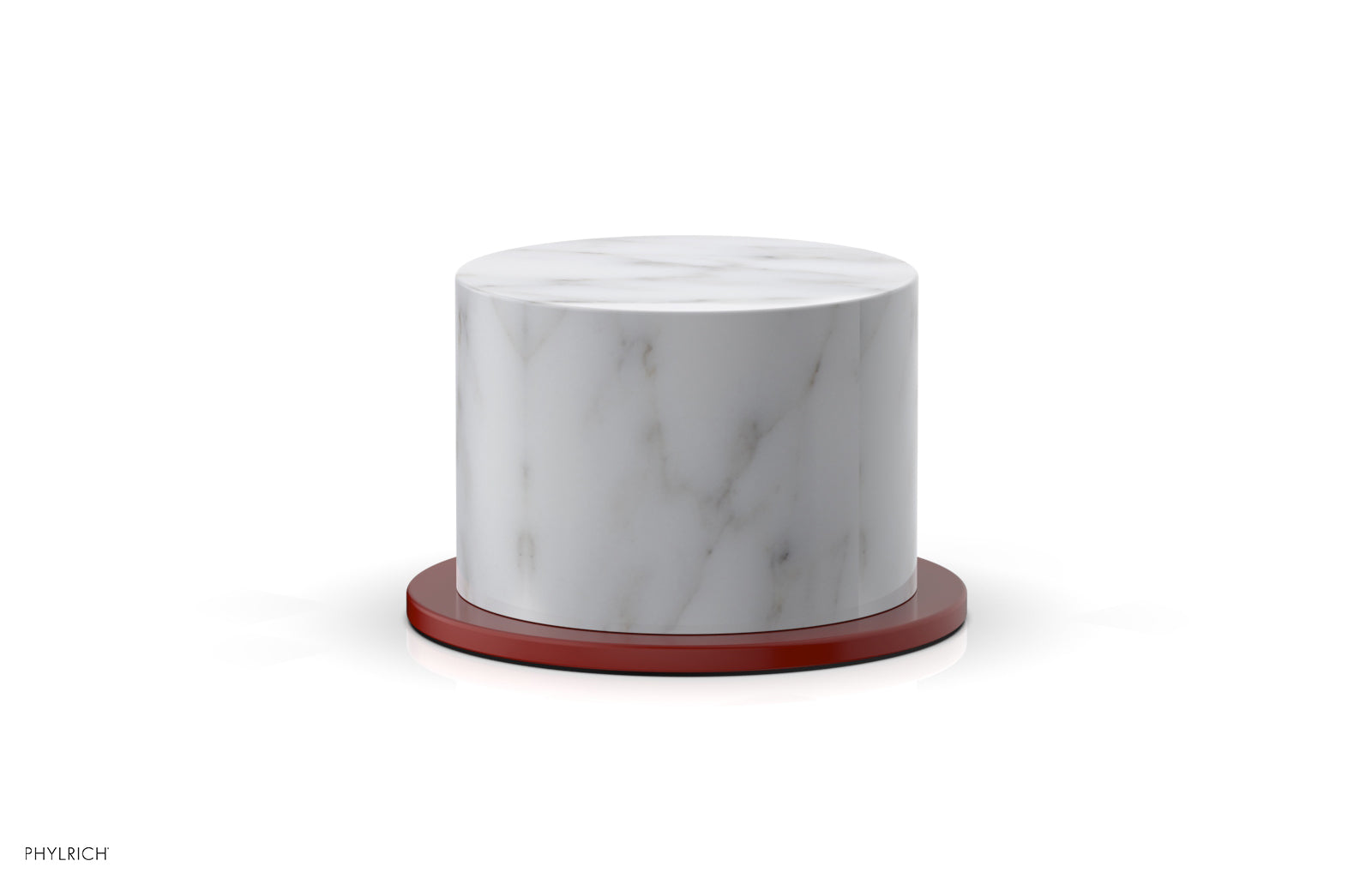Phylrich BASIC II Volume Control/Diverter Trim White Marble Handle