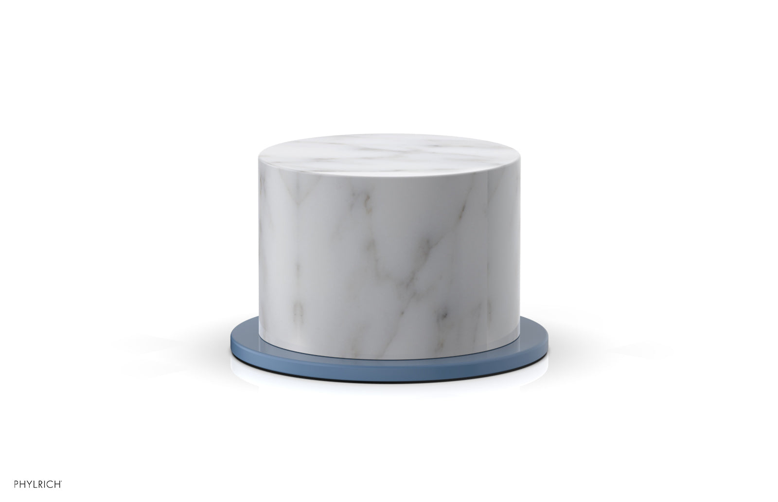 Phylrich BASIC II Volume Control/Diverter Trim White Marble Handle