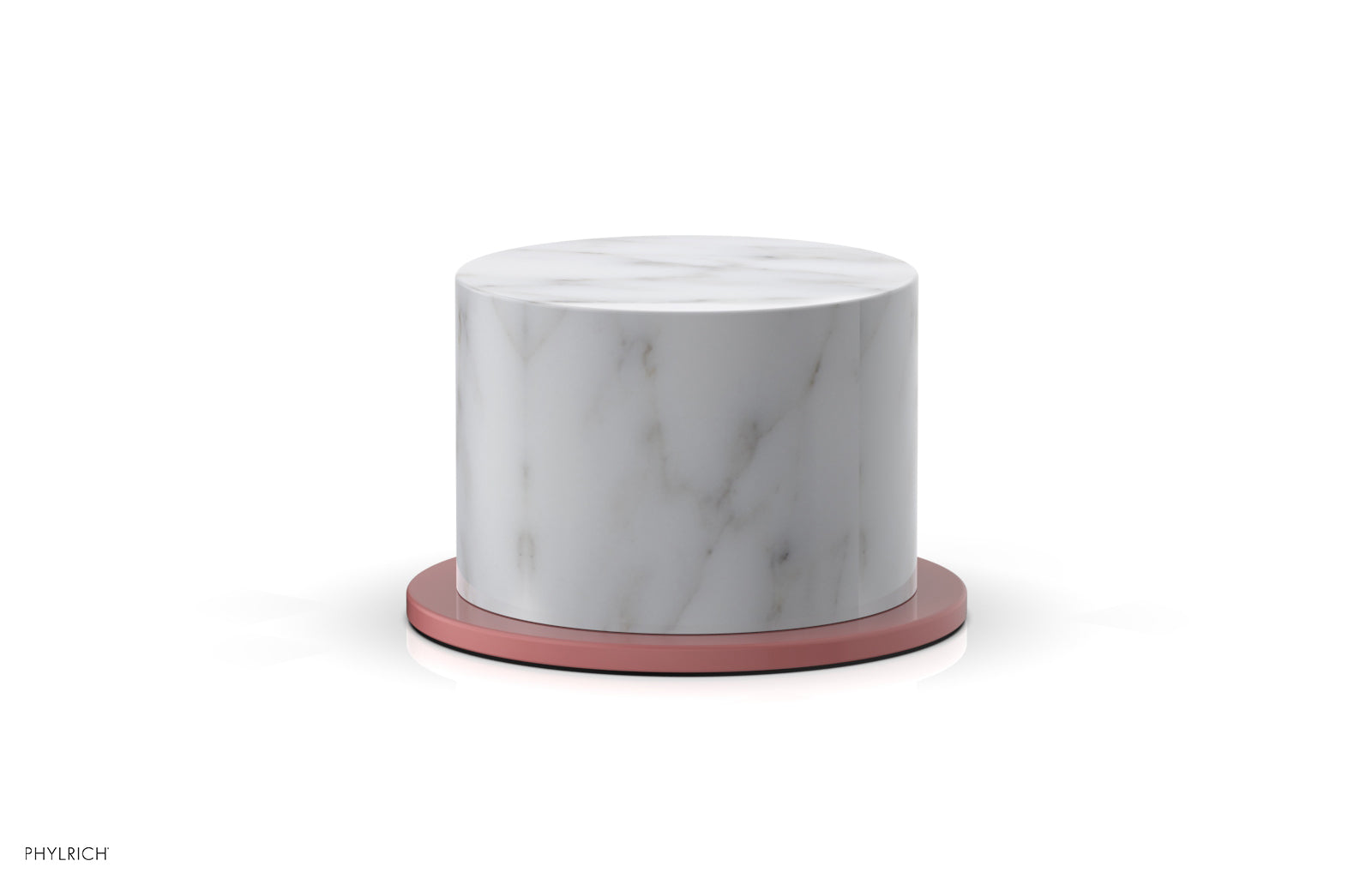 Phylrich BASIC II Volume Control/Diverter Trim White Marble Handle