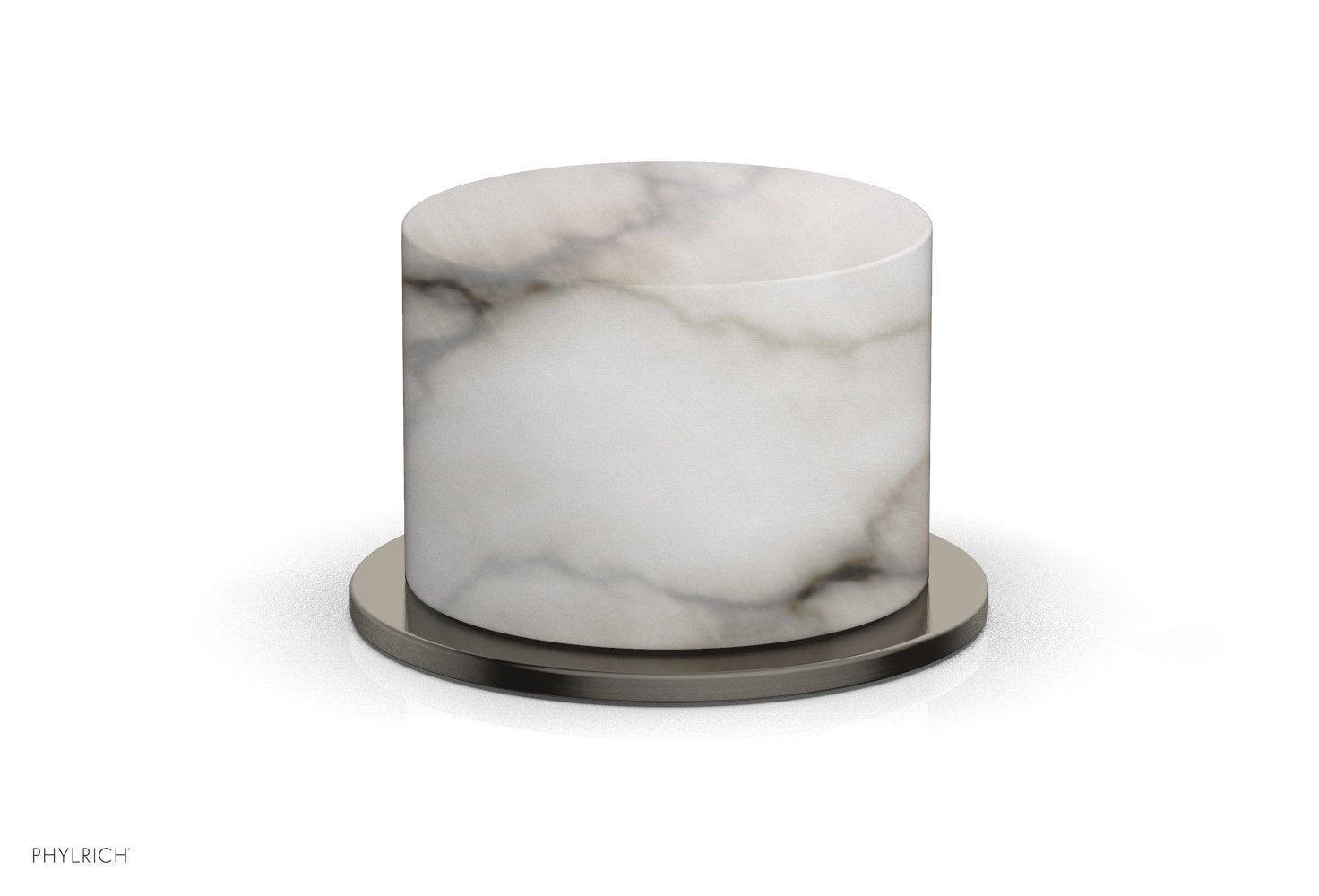 Phylrich BASIC II Volume Control/Diverter Trim White Marble Handle