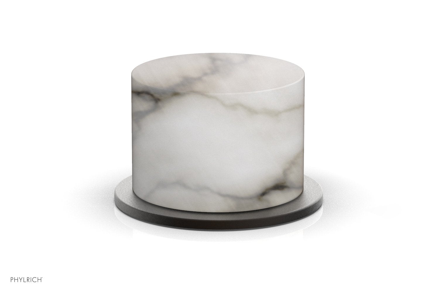 Phylrich BASIC II Volume Control/Diverter Trim White Marble Handle