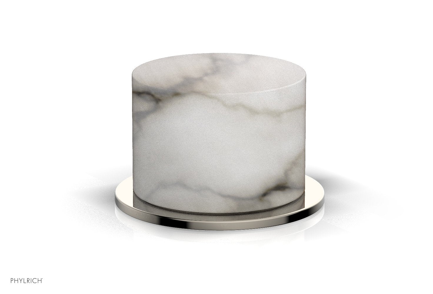 Phylrich BASIC II Volume Control/Diverter Trim White Marble Handle