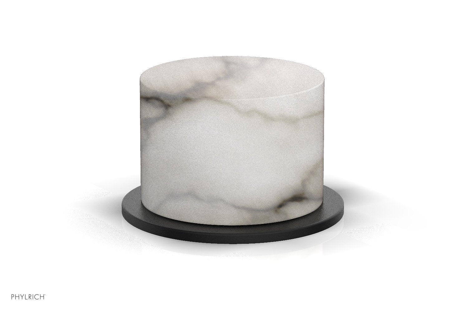 Phylrich BASIC II Volume Control/Diverter Trim White Marble Handle