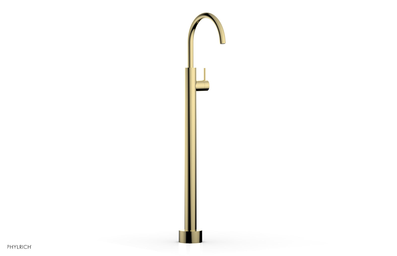 Phylrich BASIC II Tall Floor Mount Tub Filler - Lever Handle