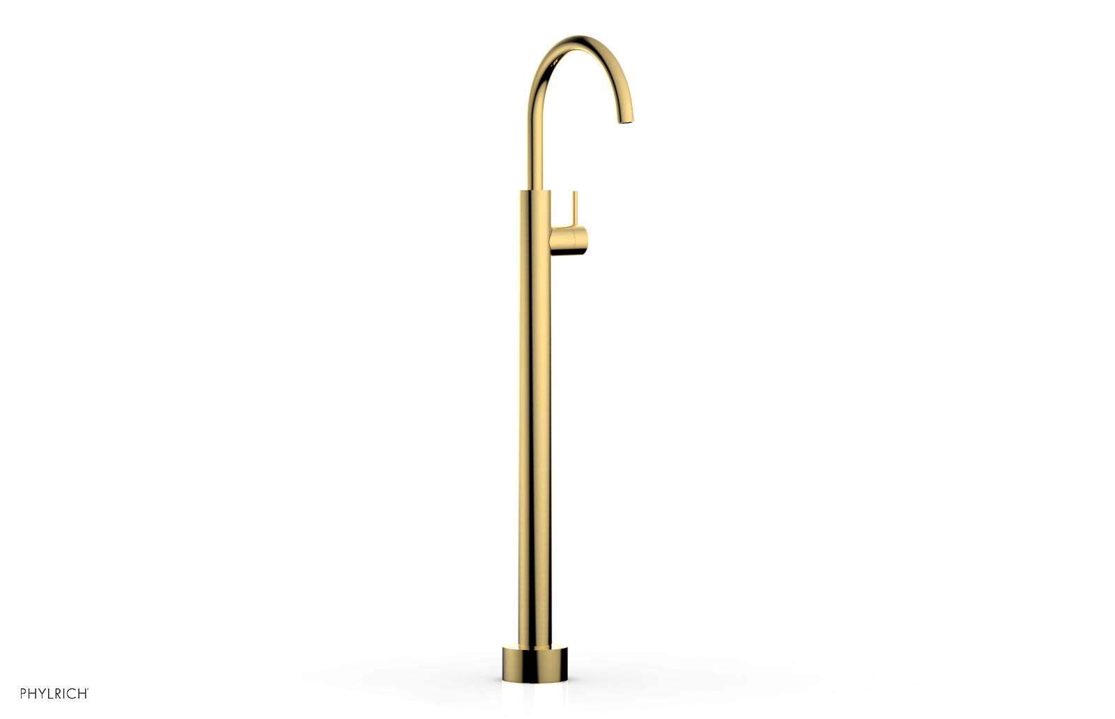 Phylrich BASIC II Tall Floor Mount Tub Filler - Lever Handle