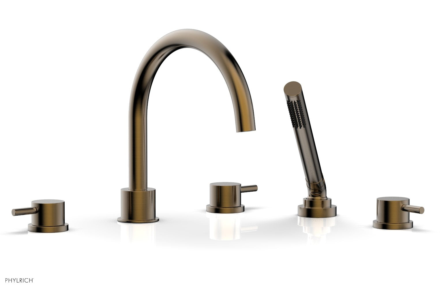 Phylrich BASIC II Deck Tub Set with Hand Shower