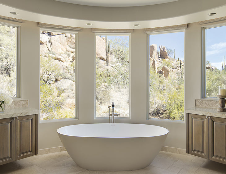 white bathtub