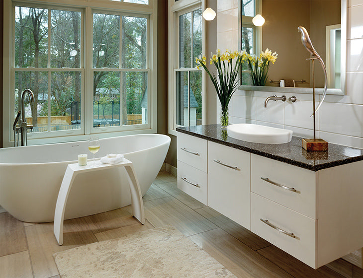 white bathtub