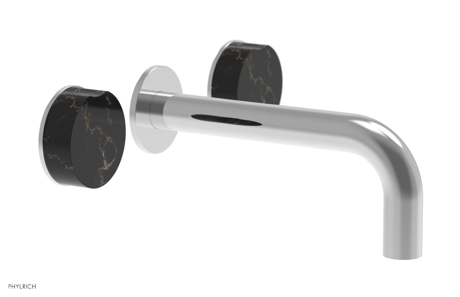 polished chrome lavatory set