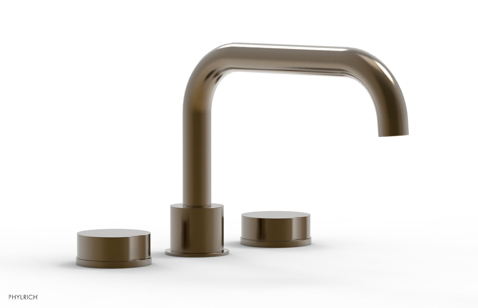 Phylrich CIRC Deck Tub Set - Low Spout Round Handles