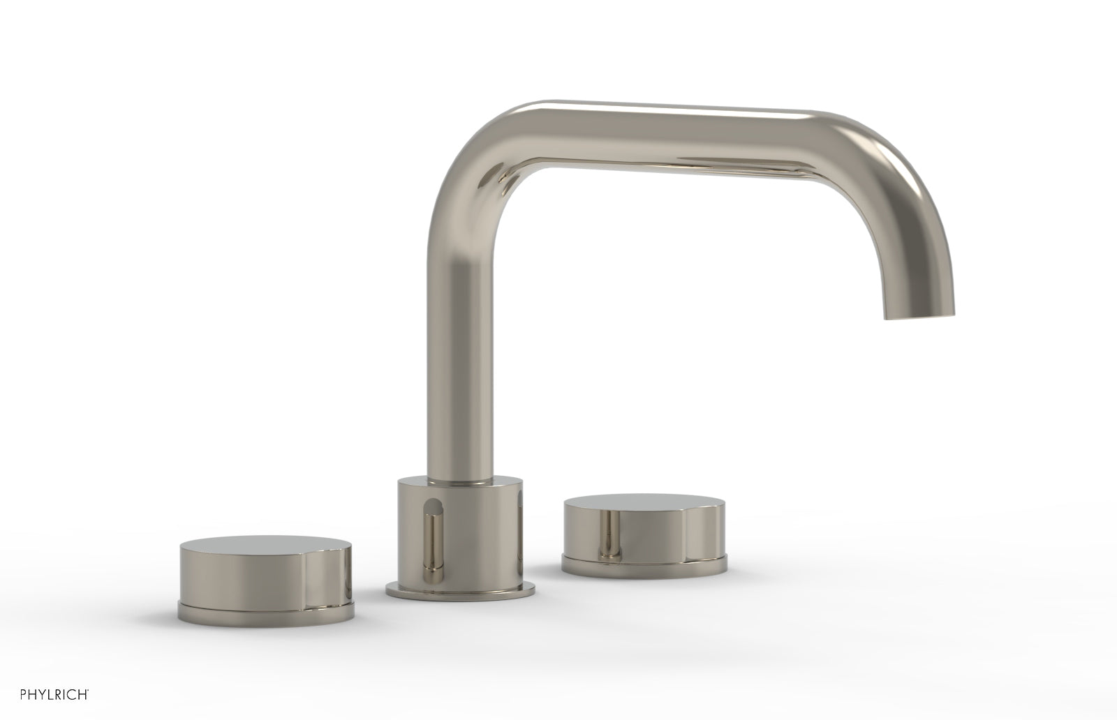 Phylrich CIRC Deck Tub Set - Low Spout Round Handles