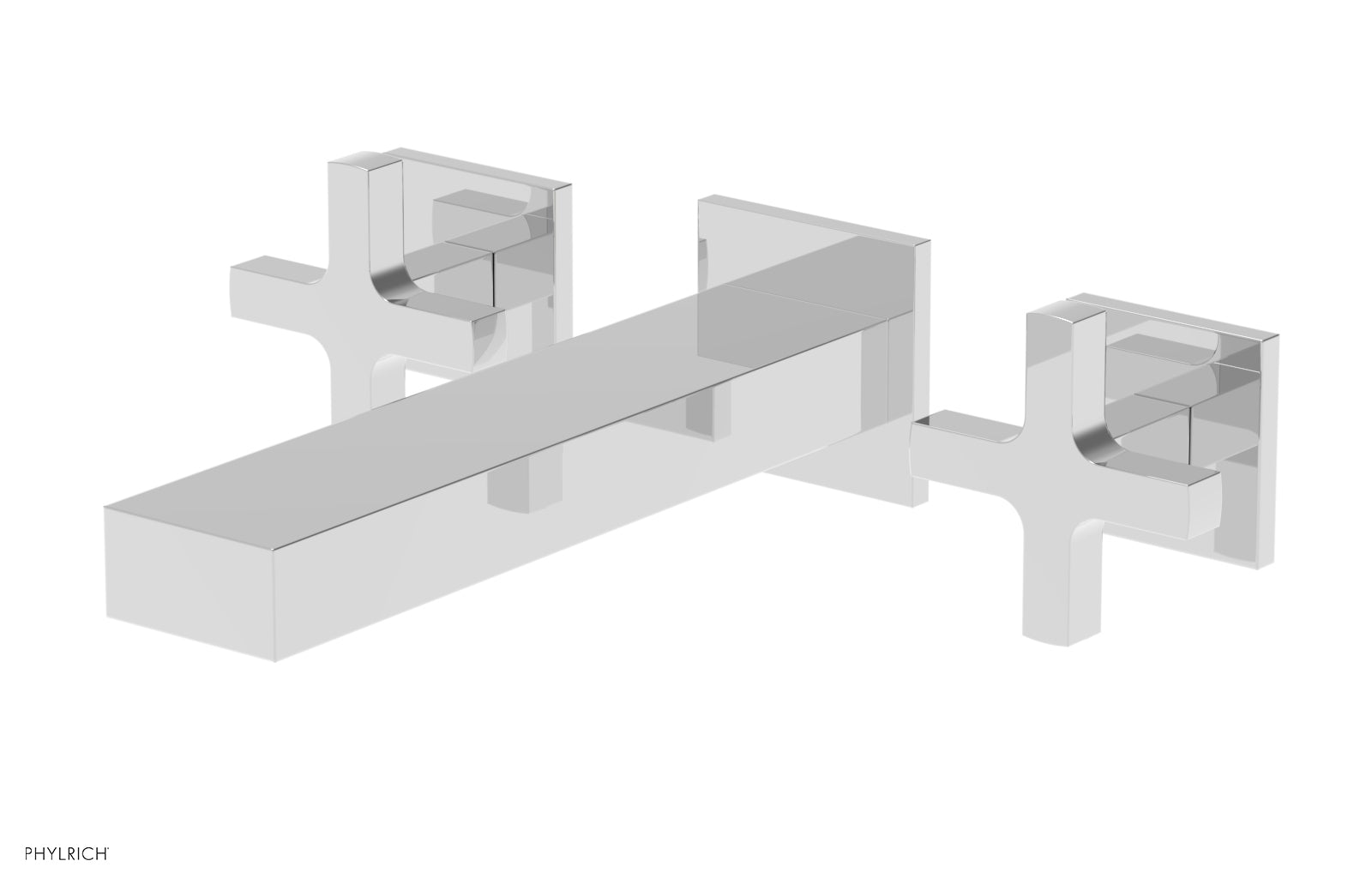 polished chrome lavatory set