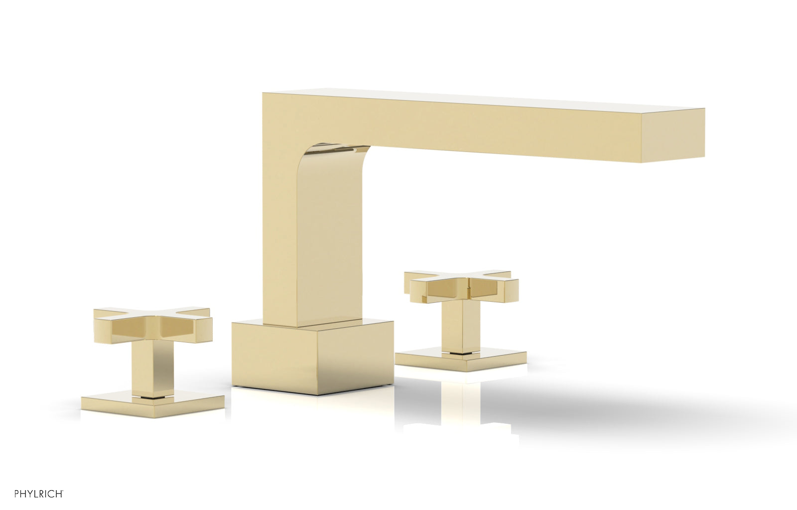 Phylrich CROI Deck Tub Set - Cross Handles