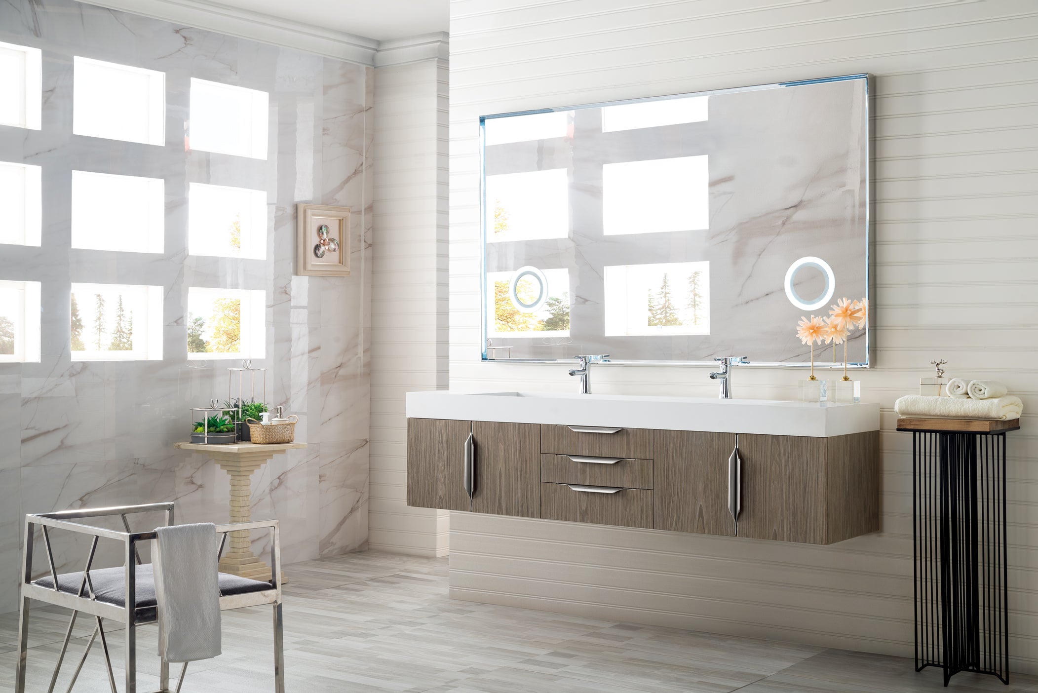 ash gray vanity