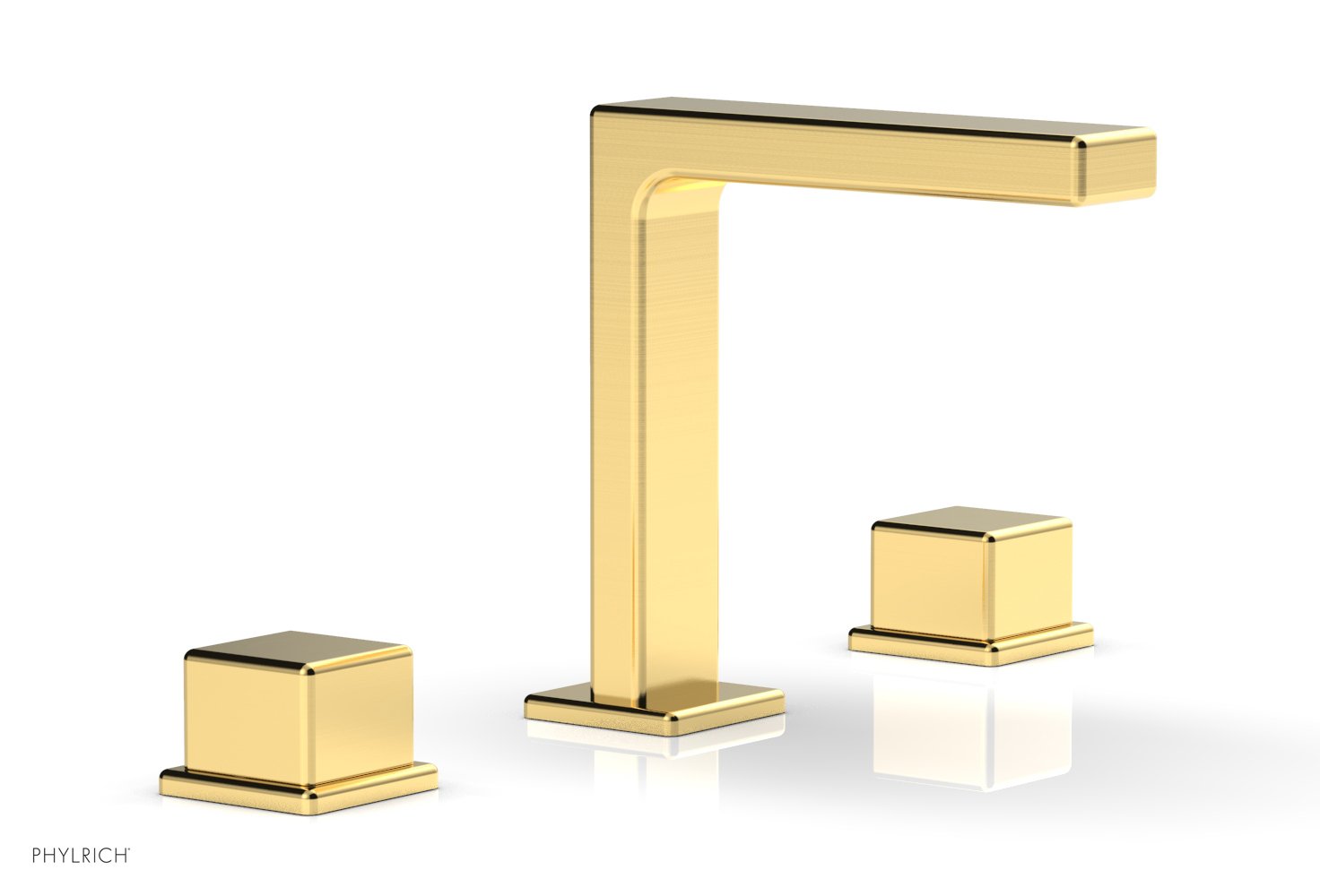 Phylrich MIX Widespread Faucet - Cube Handles 6-3/4" Height