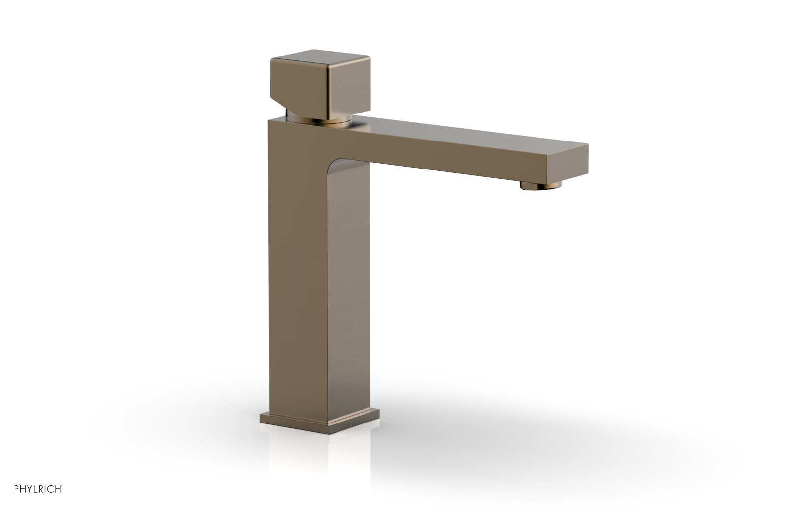 Phylrich MIX Single Hole Lavatory Faucet, Cube Handle