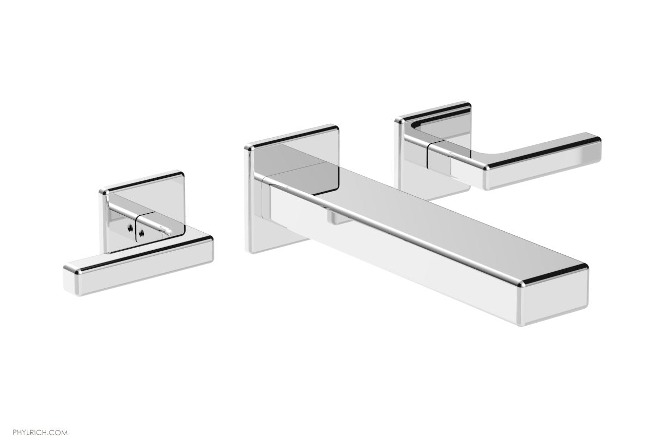 polished chrome lavatory set