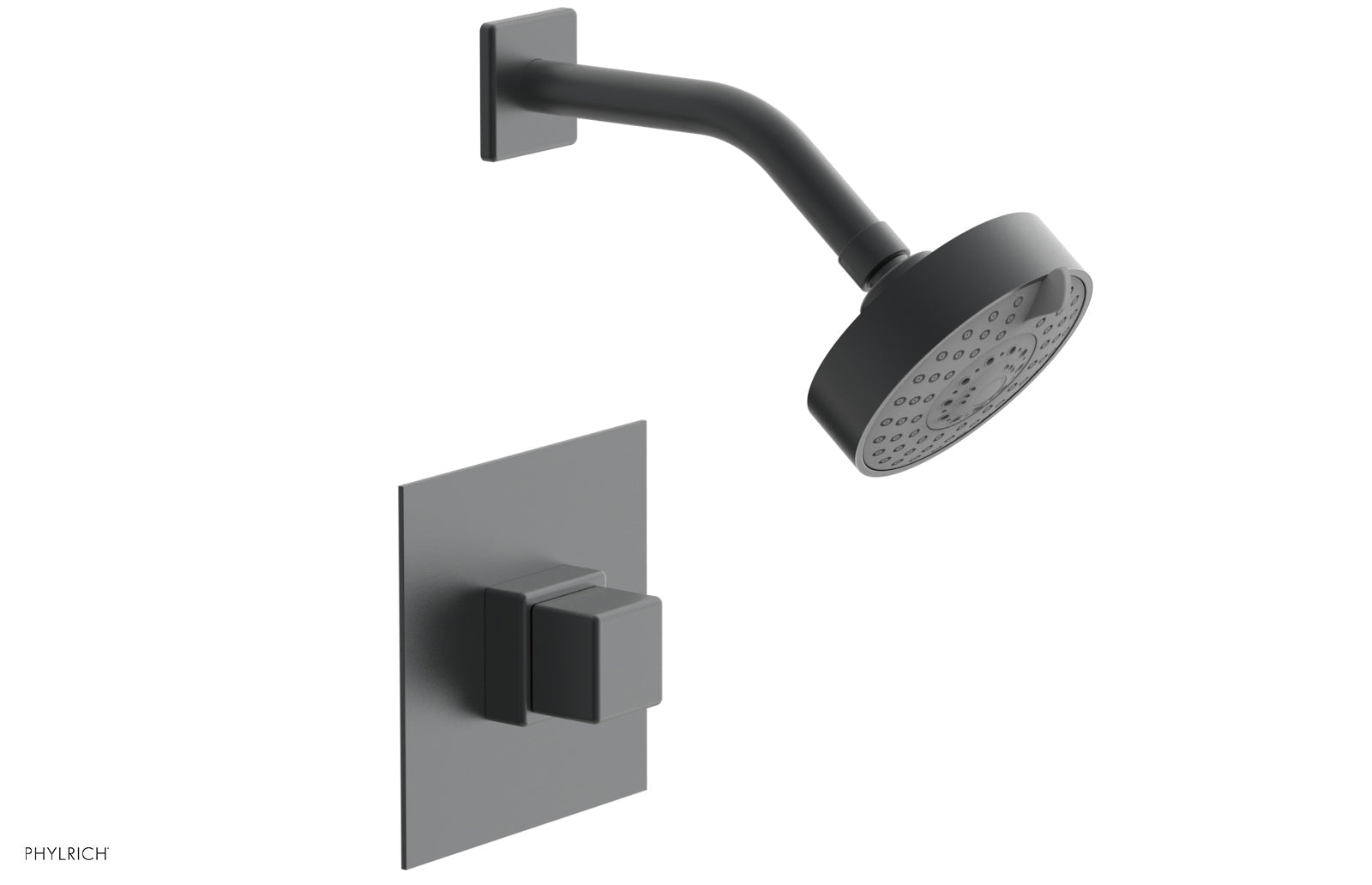Phylrich MIX Pressure Balance Shower Set - Cube Handle