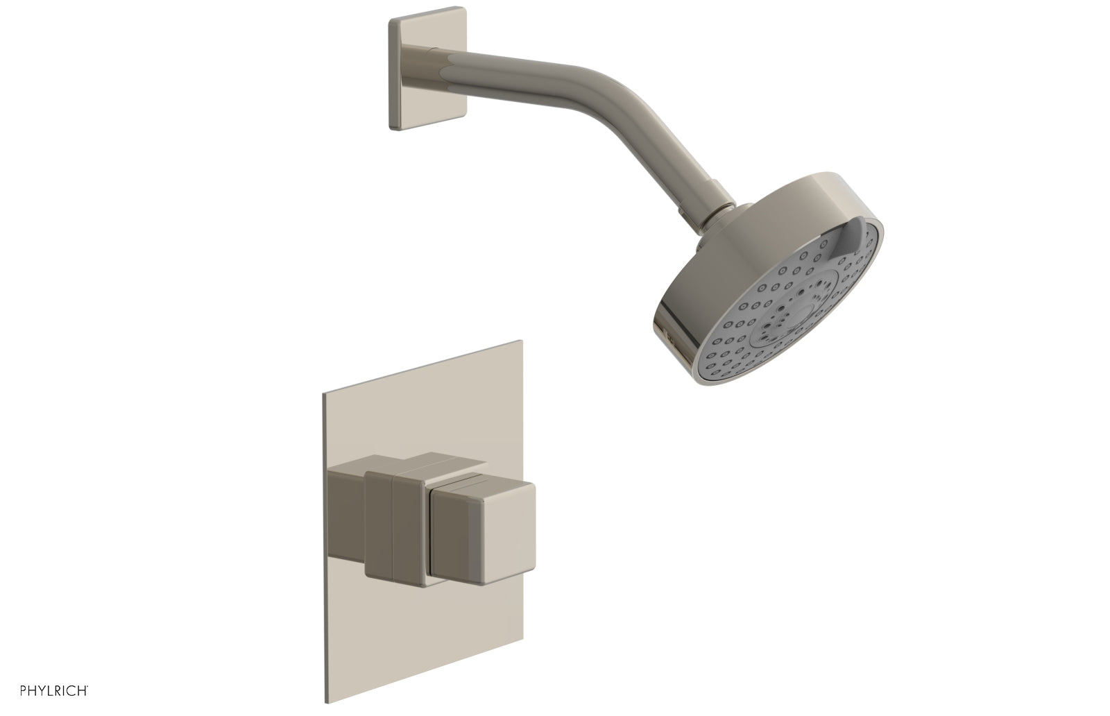Phylrich MIX Pressure Balance Shower Set - Cube Handle