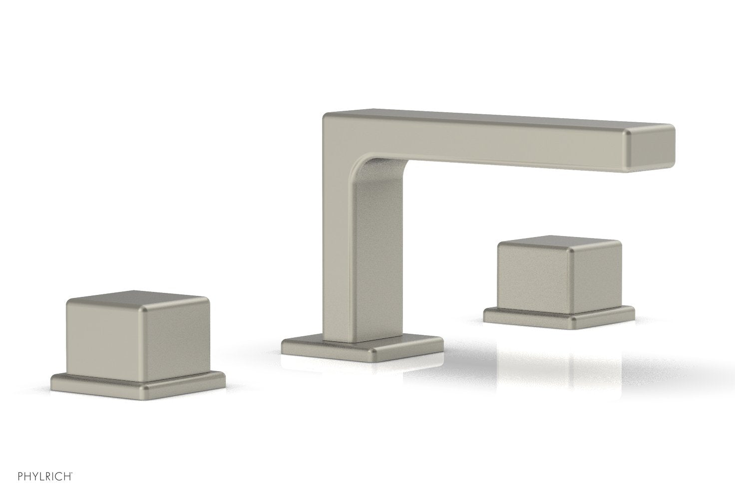 Phylrich MIX Widespread Faucet - Cube Handles 4-1/4" Height