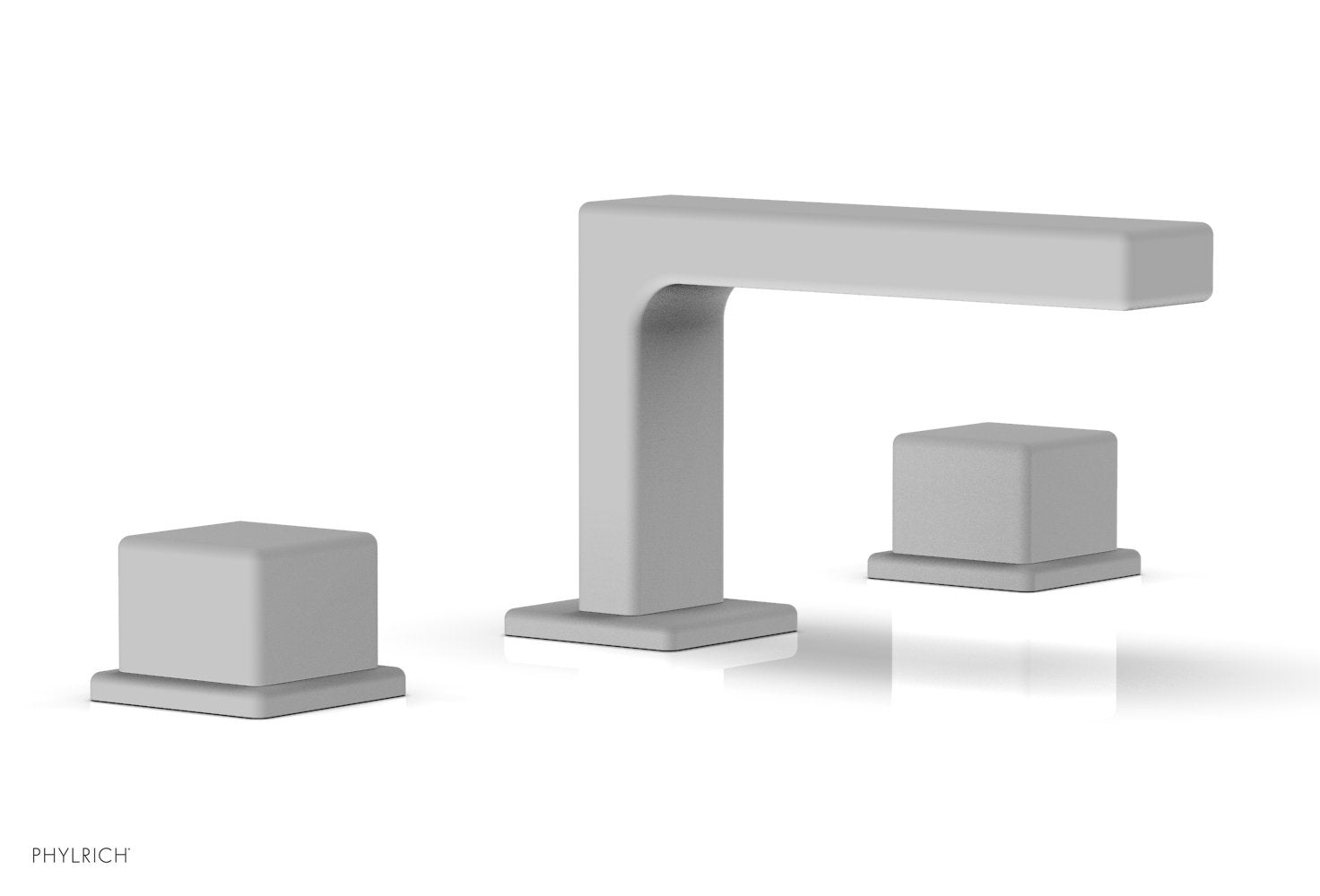 Phylrich MIX Widespread Faucet - Cube Handles 4-1/4" Height