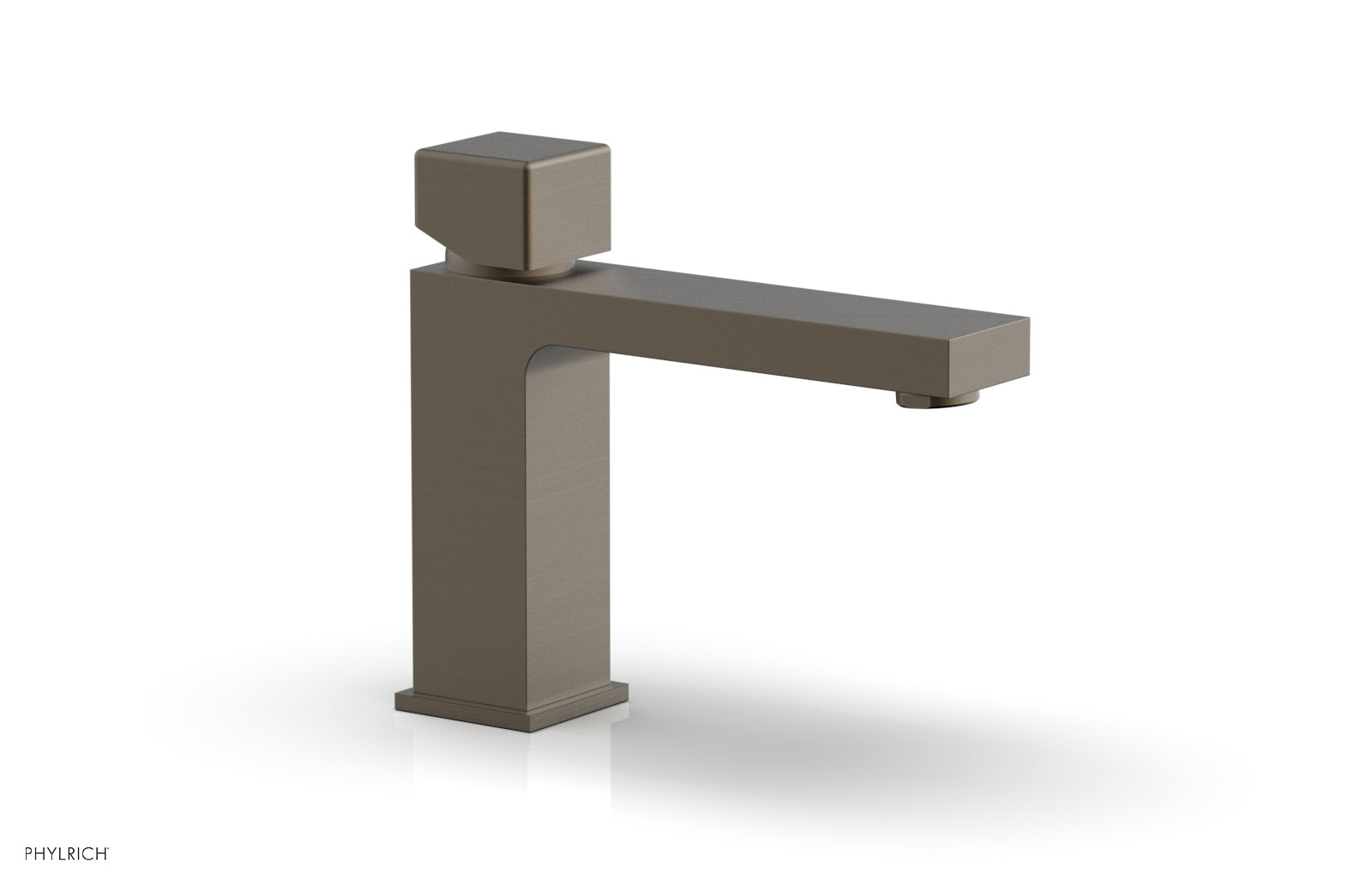 Phylrich MIX Single Hole Lavatory Faucet, Low - Cube Handle