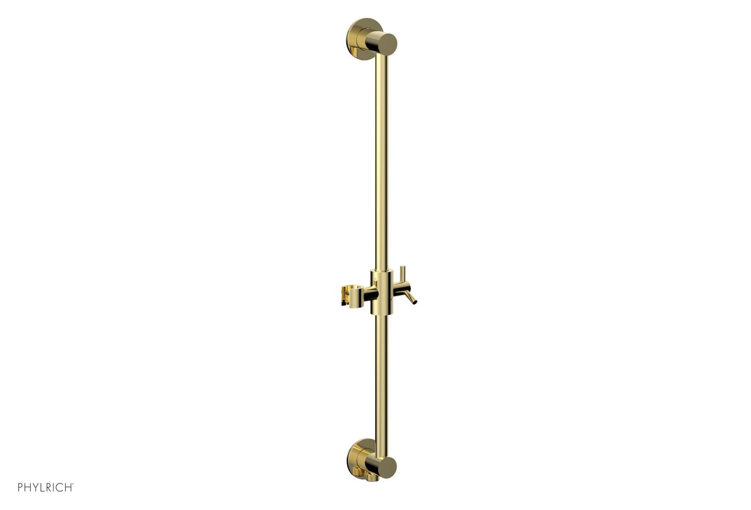 Phylrich TRANSITION 24" Integrated Slide Bar with built in Hose Outlet