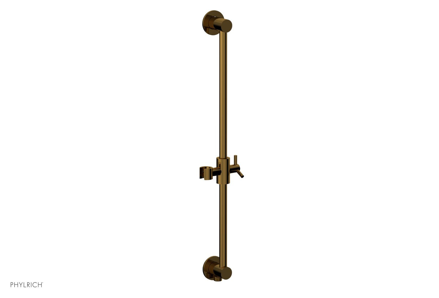 Phylrich TRANSITION 24" Integrated Slide Bar with built in Hose Outlet