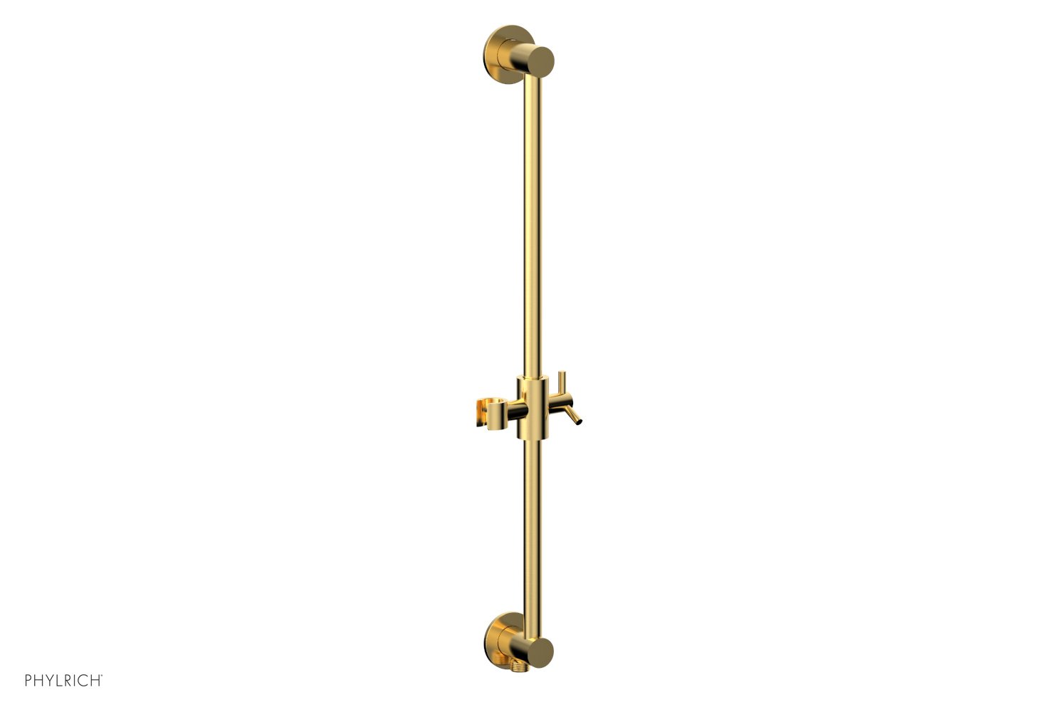 Phylrich TRANSITION 24" Integrated Slide Bar with built in Hose Outlet