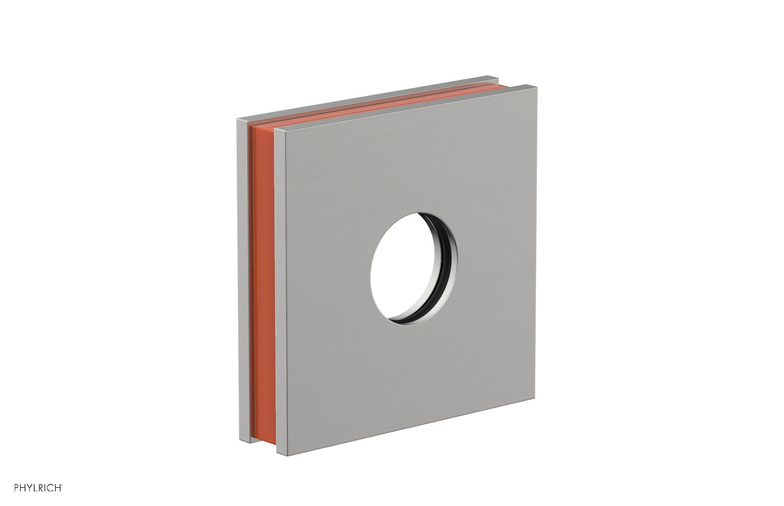 Phylrich JOLIE Square Flange with "Orange" Accent