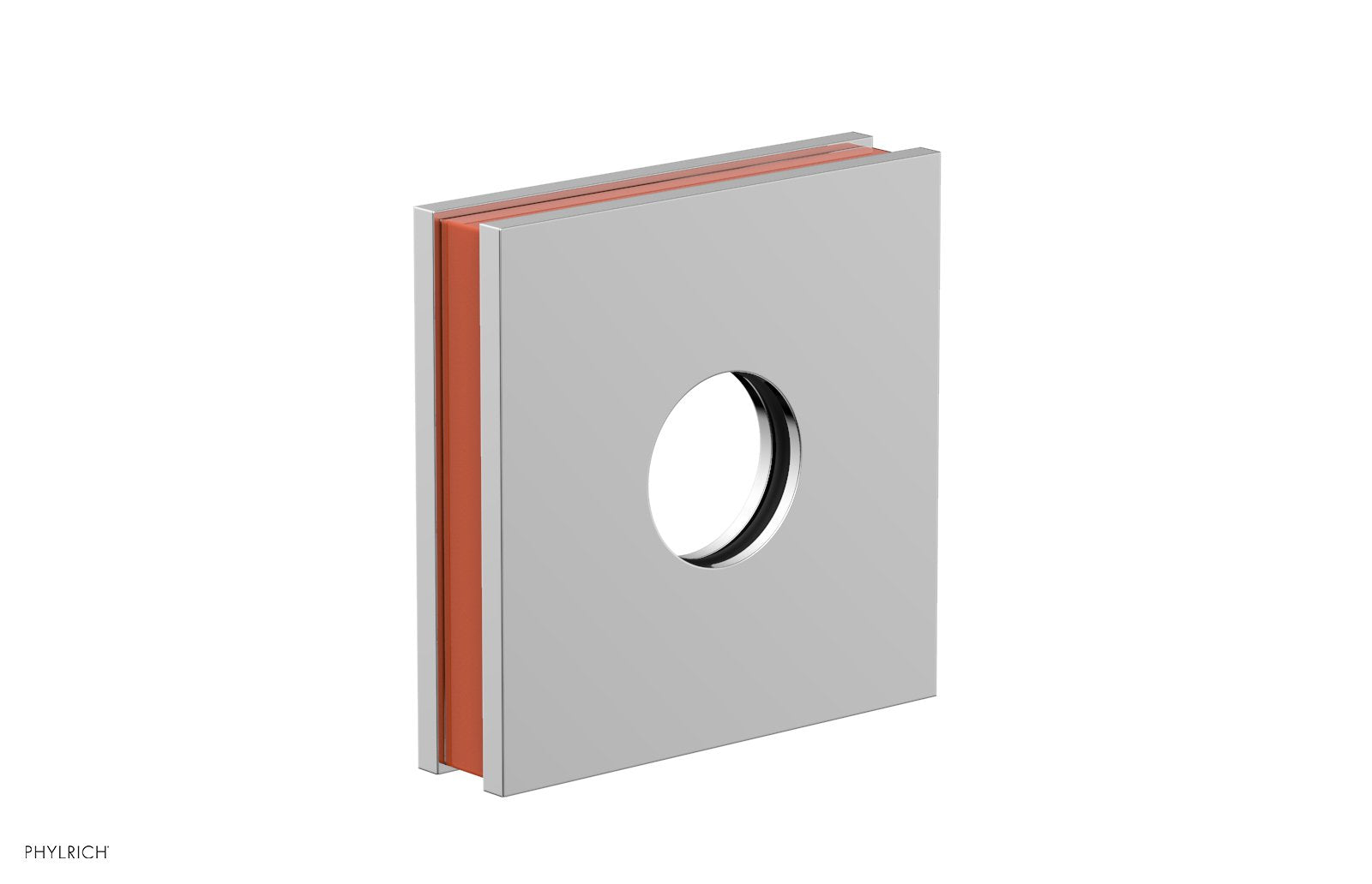 polished chrome flange