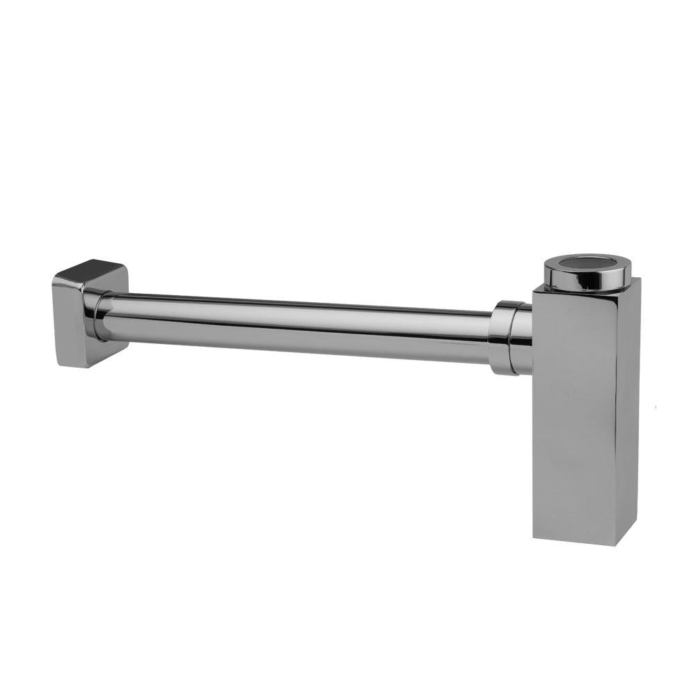 polished chrome lavatory trap