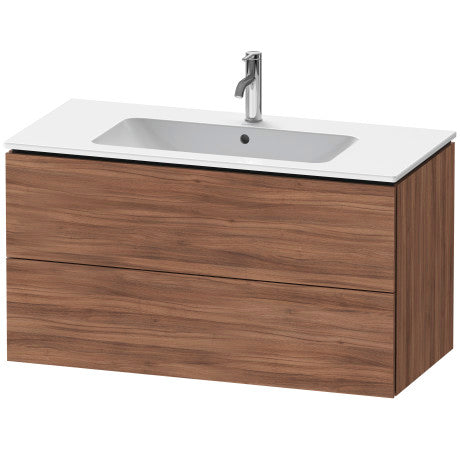 Duravit L-Cube Two Drawer 40" Wall-Mount Vanity Unit