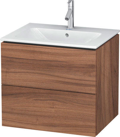 Duravit L-Cube Two Drawer 24" Wall-Mount Vanity Unit