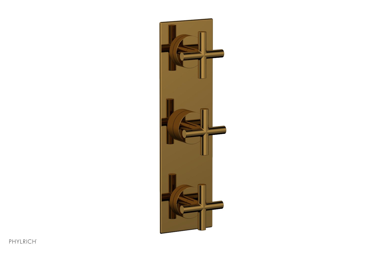 Phylrich TRANSITION 1/2" Thermostatic Valve with Two Volume Control, Cross Handles