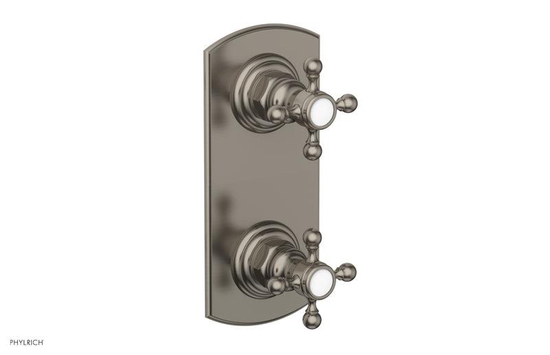 Phylrich HEX TRADITIONAL 1/2" Thermostatic Valve with Volume Control or Diverter Cross Handles