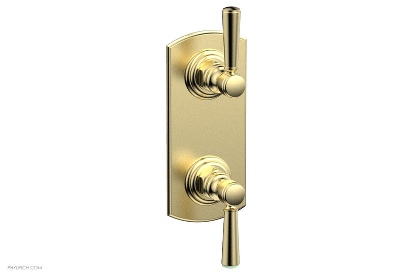 Phylrich HEX TRADITIONAL 1/2" Thermostatic Valve with Volume Control or Diverter Lever Handles