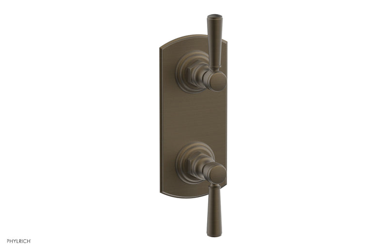 Phylrich HEX TRADITIONAL 1/2" Thermostatic Valve with Volume Control or Diverter Lever Handles