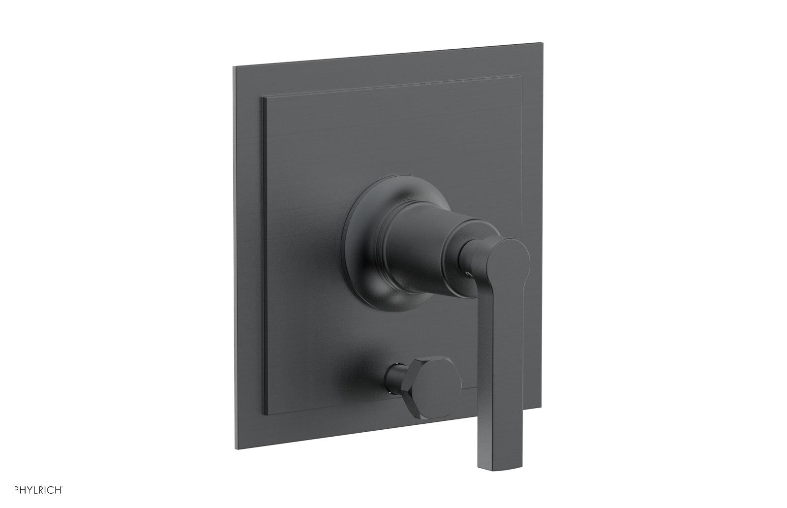 Phylrich HEX MODERN Pressure Balance Shower Plate with Diverter and Handle Trim Set