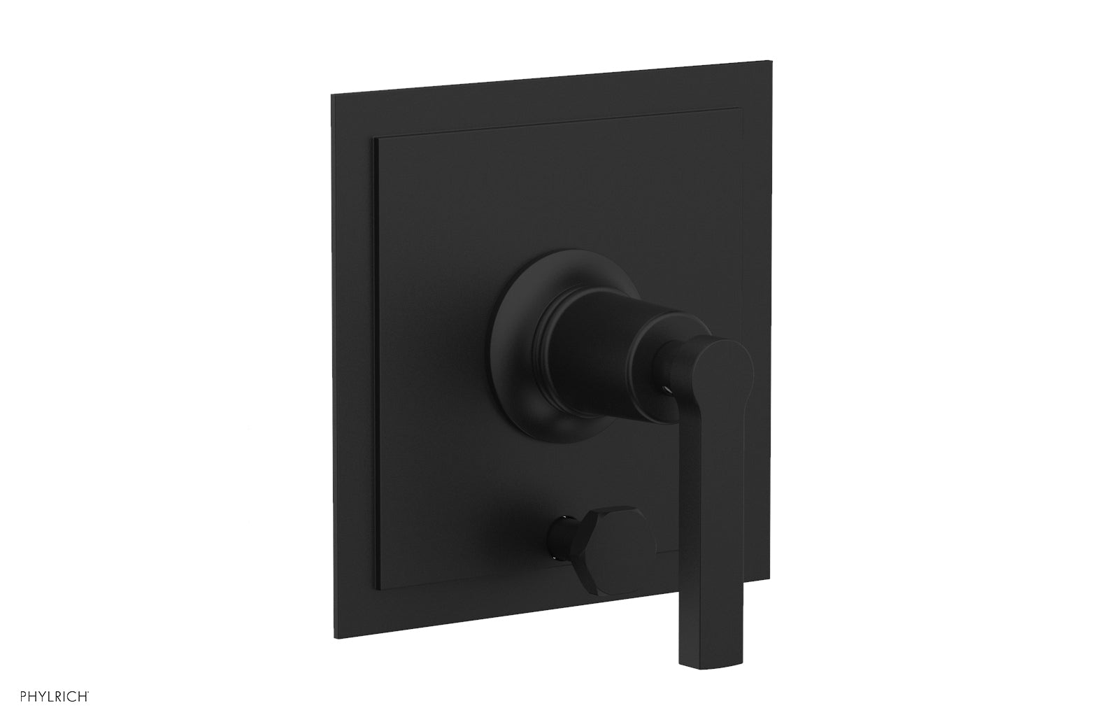 Phylrich HEX MODERN Pressure Balance Shower Plate with Diverter and Handle Trim Set
