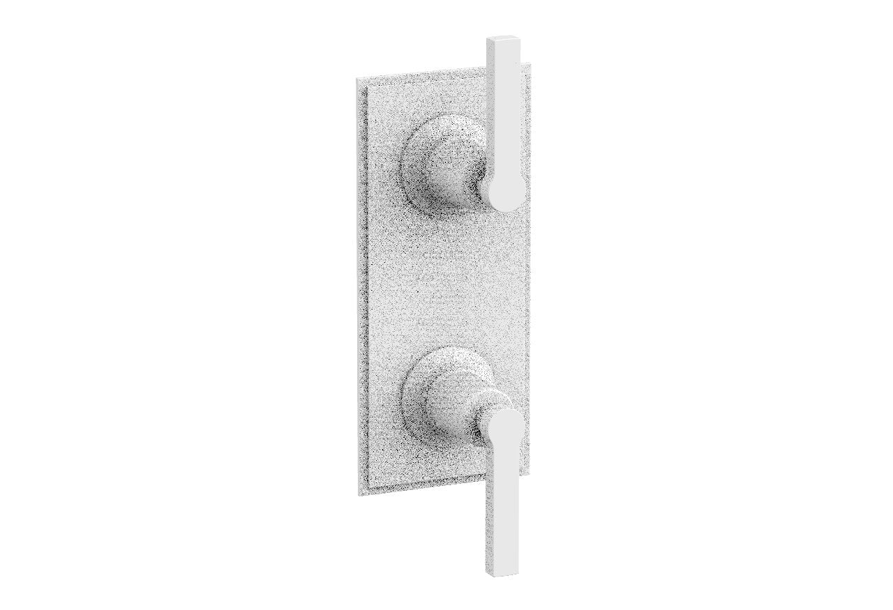 Phylrich HEX MODERN Lever Handle Pair Trim Set for Thermostatic Control with Volume Control or Diverter